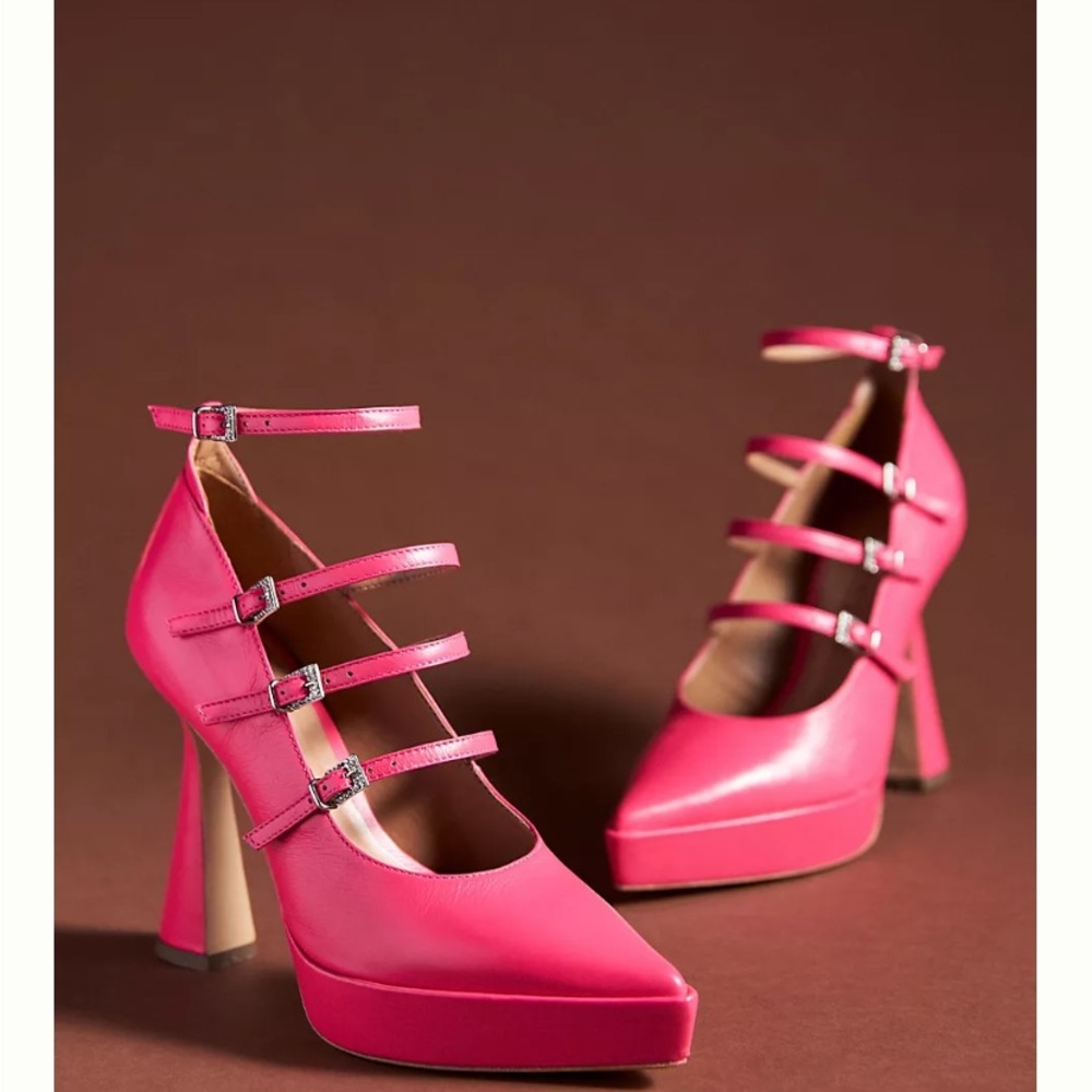 Pink Strappy Heels